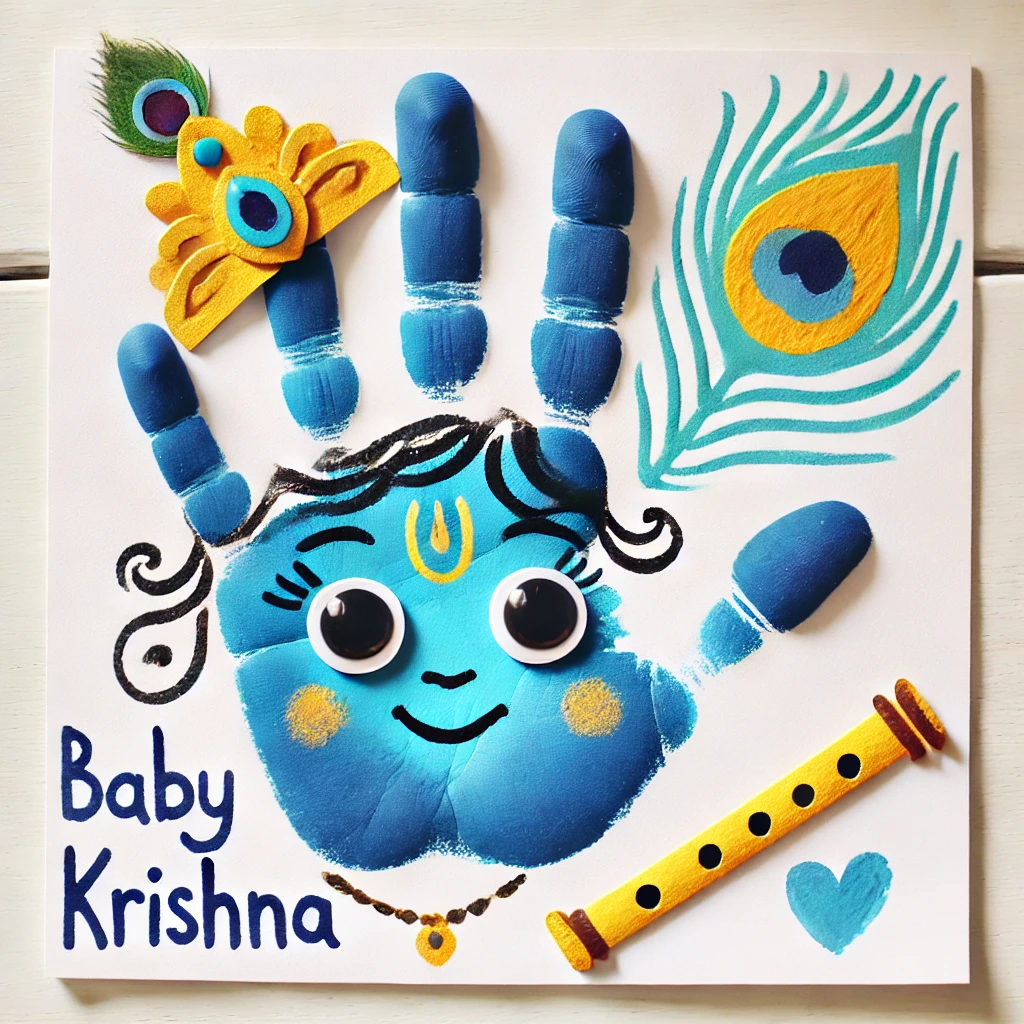 Handprint Krishna